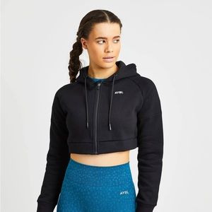 2 AYBL Beyond Crop Zip Hoodies
